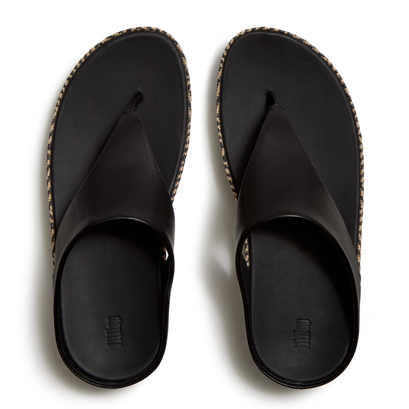 FitFlop Lulu Lux Graphic-Weave Leather Toe-Post Sandals 2 FitFlop Lulu Lux Graphic-Weave Leather Toe-Post Sandals - Afbeelding 2