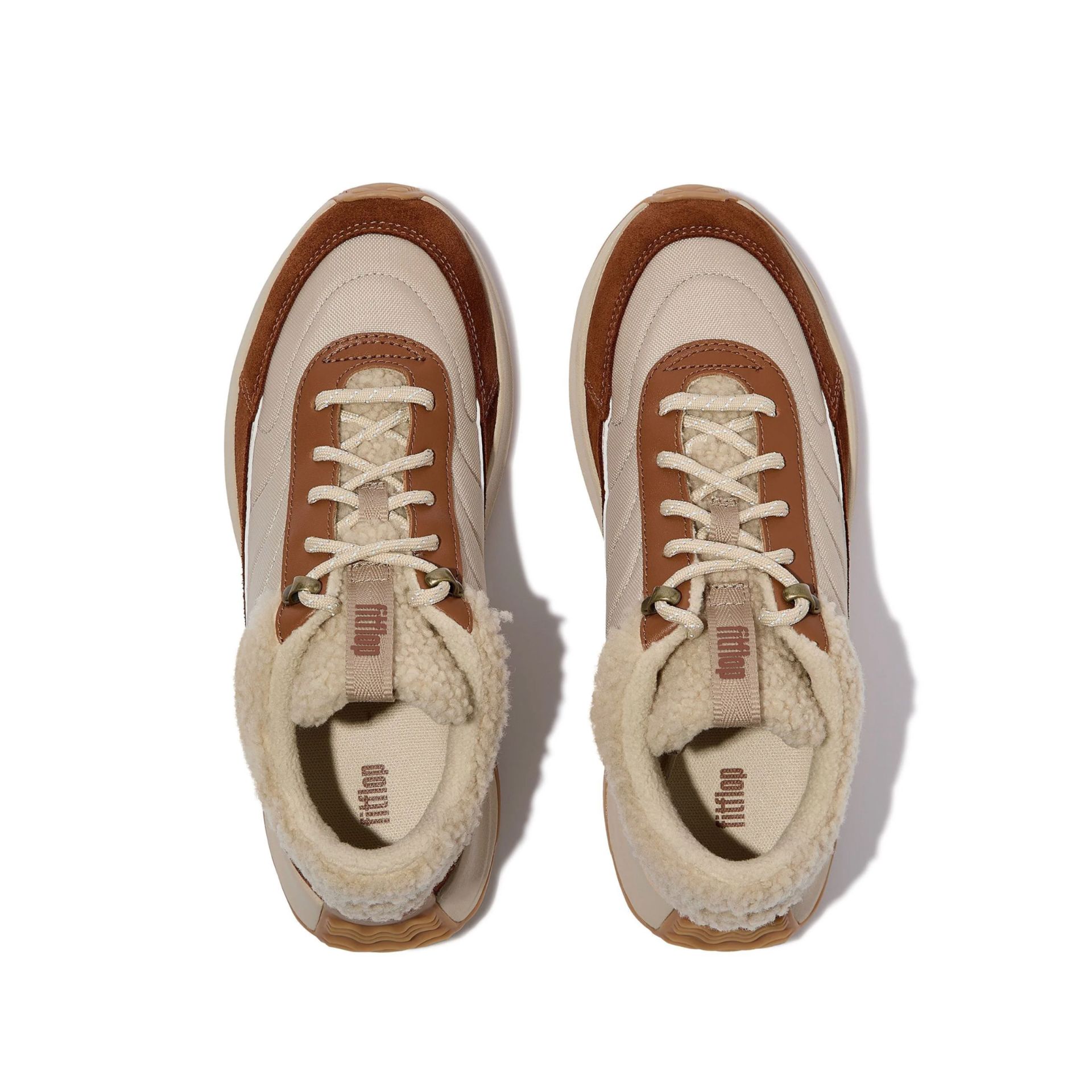 FitFlop F-Mode Flow Shearling-Mix Sneakers 2 FitFlop F-Mode Flow Shearling-Mix Sneakers - Afbeelding 2