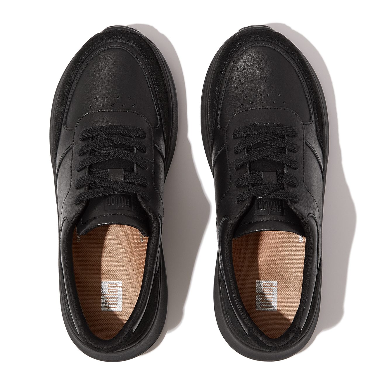 FitFlop F-Mode Leather/Suede Flatform Sneakers 2 FitFlop F-Mode Leather/Suede Flatform Sneakers - Afbeelding 2