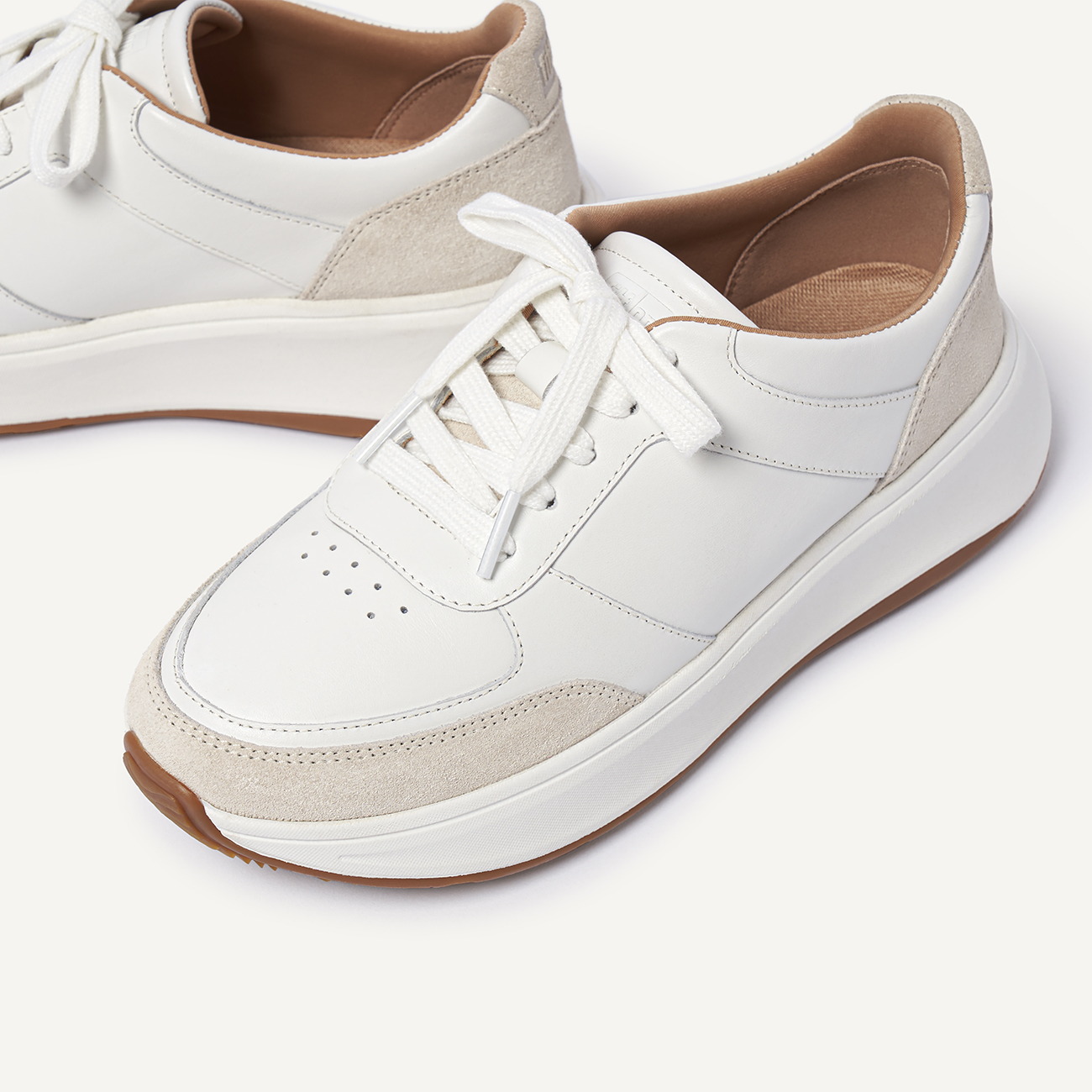 FitFlop F-Mode Leather/Suede Flatform Sneakers 2 FitFlop F-Mode Leather/Suede Flatform Sneakers - Afbeelding 2