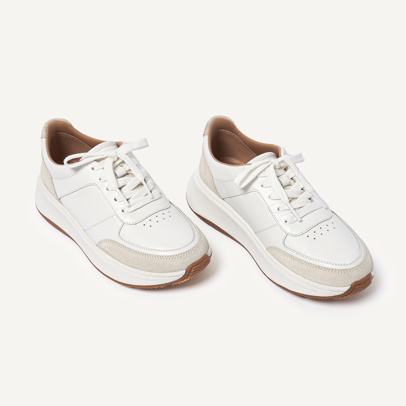 FitFlop F-Mode Leather/Suede Flatform Sneakers 3 FitFlop F-Mode Leather/Suede Flatform Sneakers - Afbeelding 3
