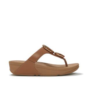 FitFlop Lulu Marbled-Stone Toe-Post Sandals