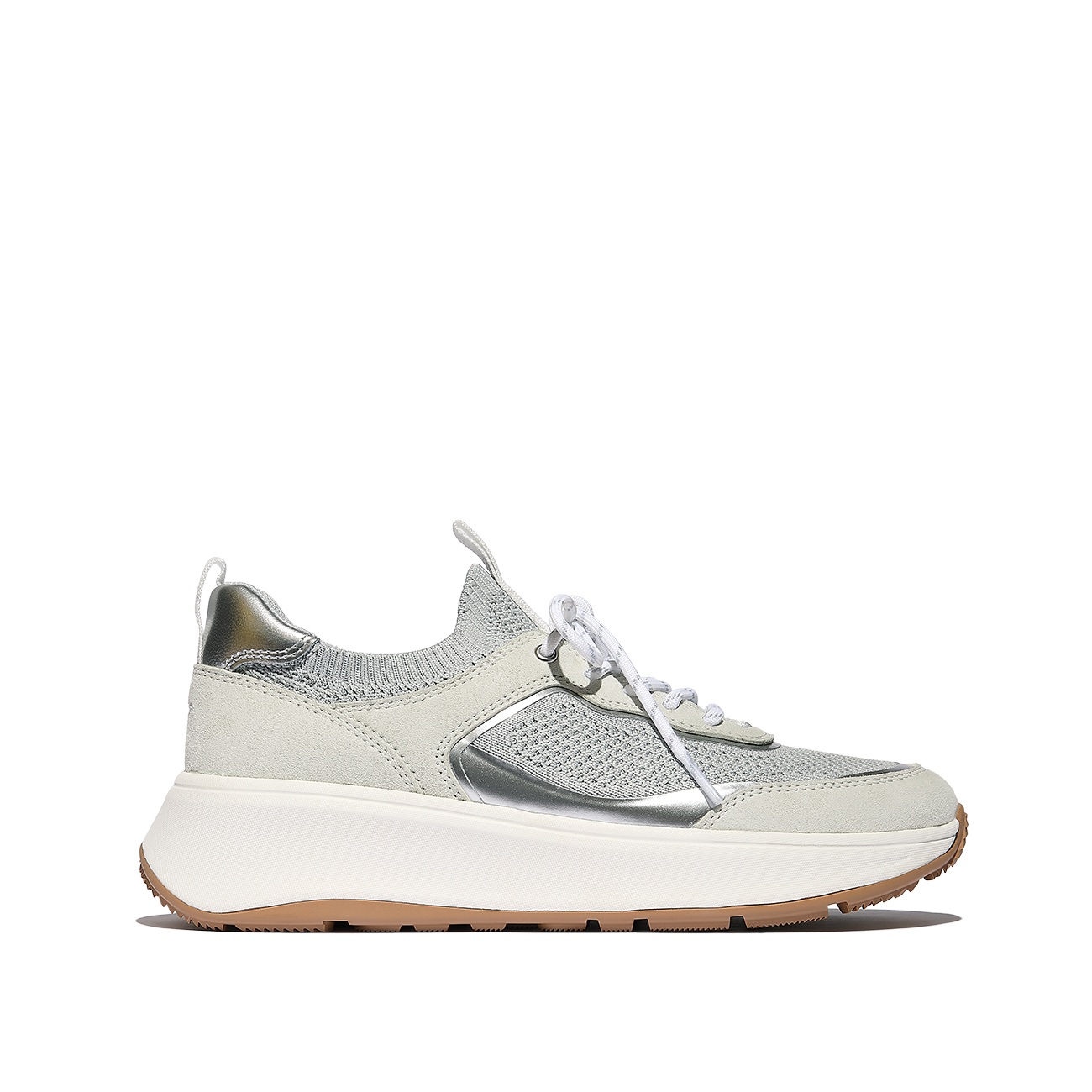 FitFlop F-Mode Suede/Knit Flatform Slip-On Laced Sneakers 1 FitFlop F-Mode Suede/Knit Flatform Slip-On Laced Sneakers