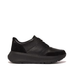 FitFlop F-Mode Leather/Suede Flatform Sneakers