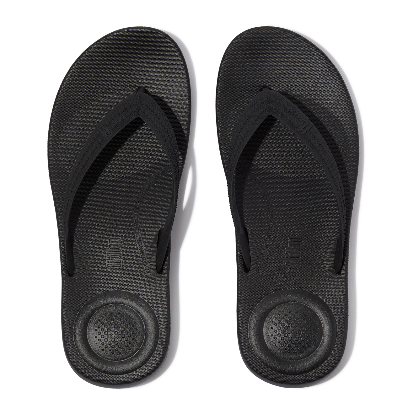 FitFlop Iqushion Mens Textured-Strap Flip-Flops 2 FitFlop Iqushion Mens Textured-Strap Flip-Flops - Afbeelding 2
