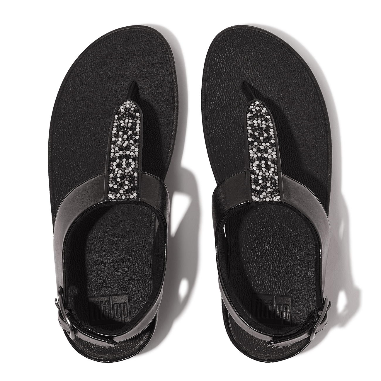 FitFlop Fino Crystal-Mix T-Strap Sandals 2 FitFlop Fino Crystal-Mix T-Strap Sandals - Afbeelding 2