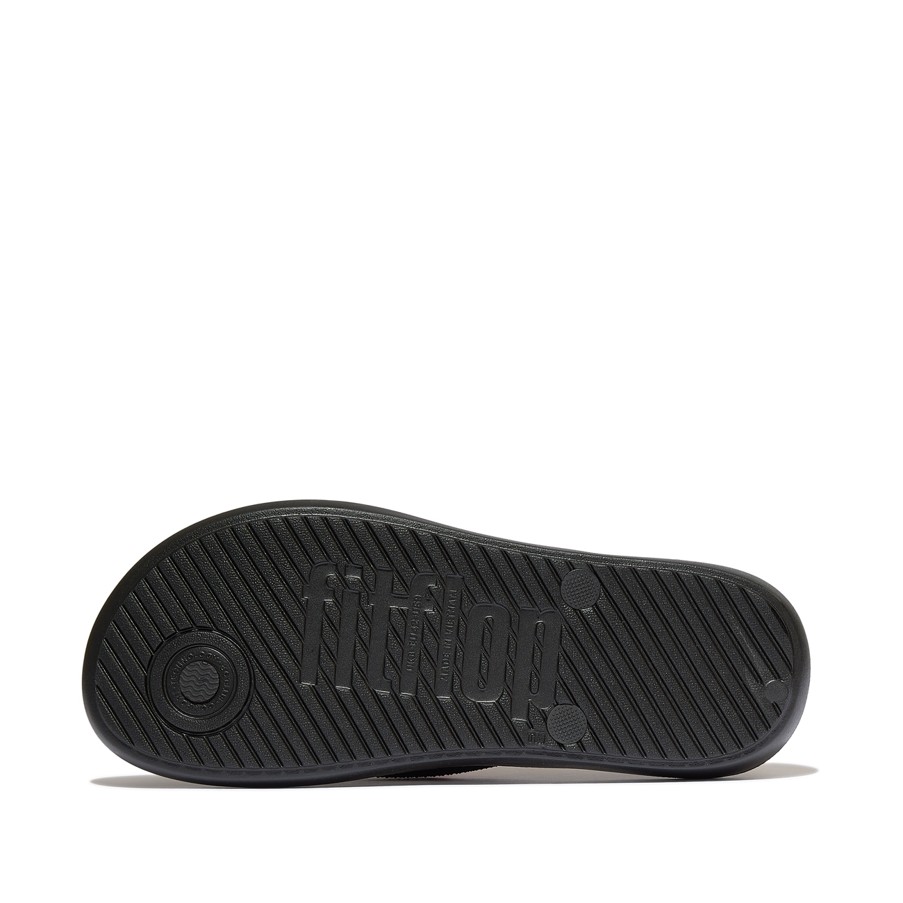 FitFlop Iqushion Mens Textured-Strap Flip-Flops 4 FitFlop Iqushion Mens Textured-Strap Flip-Flops - Afbeelding 4